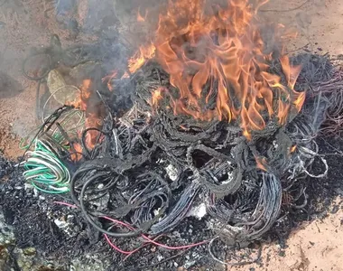 Homem bafou cerca de meia tonelada de cobre em 2019