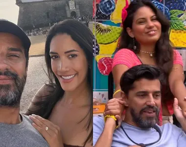 Priscilla Monroy, esposa de Alberto, à esquerda