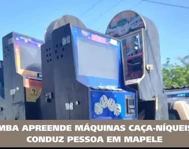 Caça-níqueis apreendidos