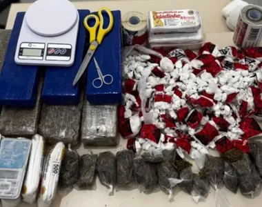 Drogas apreendidas pela Polícia Militar