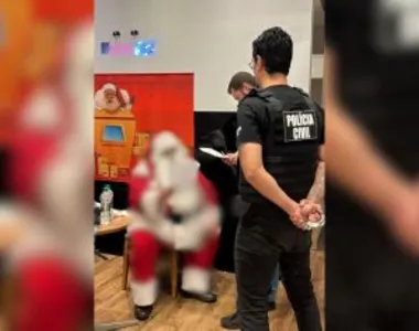 Criminoso estava trabalhando quando foi preso