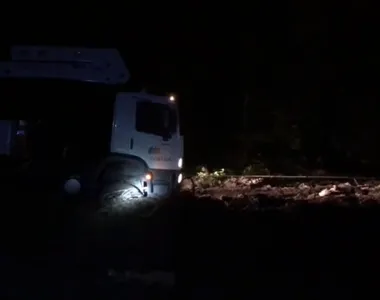 Cidade está no breu