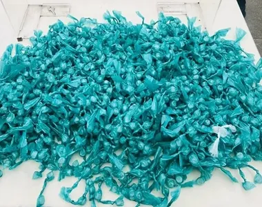 Material encontrado enterrado