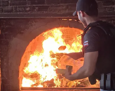 350 kg de drogas foram incineradas