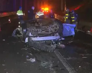 Apenas uma jovem sobreviveu no acidente