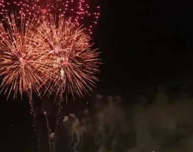 A queima de fogos é super aguardada no ano novo