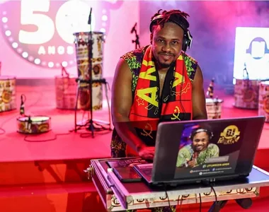 Na foto, o DJ angolano Fábio Lima