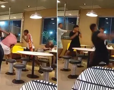Homens estavam com camisas da TUI durante a briga