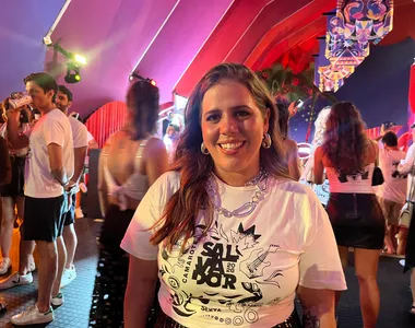 Tati está curtindo o Carnaval de Salvador pela primeira vez