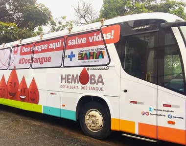 Hemóvel, unidade móvel da Fundação Hemoba