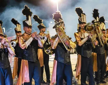 Banda Marcial Nova Geração, campeã da edição 2024 do CIFAMAT