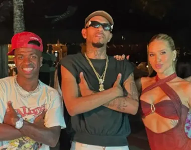 J. Eskine com Vini Jr. e Virginia