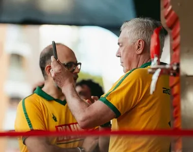 Ancelotti no camarote