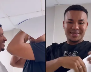 Influenciador Alesson é consolado pelo irmão, o também influenciador Wanderson Lima