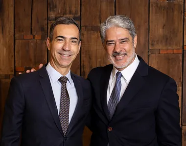 César Tralli e William Bonner