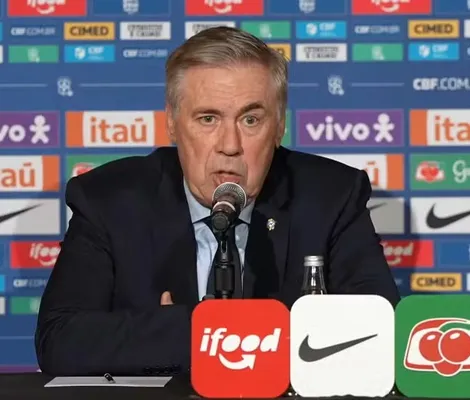 Imagem ilustrativa da imagem Ancelotti fala sobre possível convocação de Neymar: "Não tenho dívida"