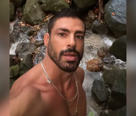 Imagem ilustrativa da imagem Cauã Reymond brota em Salvador para curtir folga com blogueira