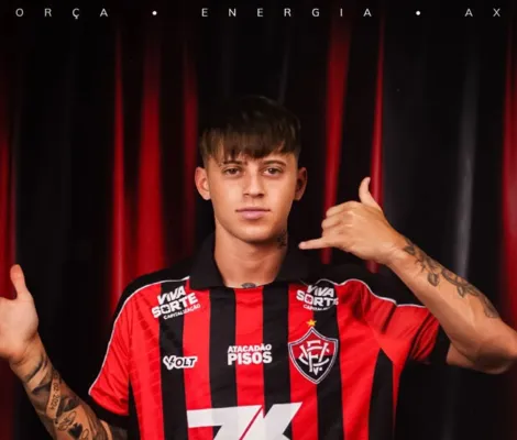 Imagem ilustrativa da imagem Com contrato inusitado, Vitória anuncia atleta argentino novinho