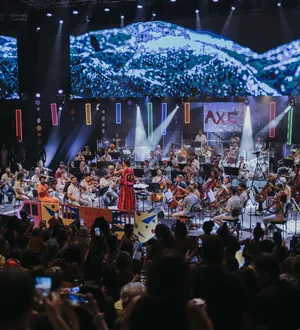 Imagem ilustrativa da imagem OSBA faz saideira de Carnaval no Pelourinho e na Concha Acústica