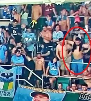 Imagem ilustrativa da imagem Torcedor chileno continua preso após imitar macaco na Arena Fonte Nova