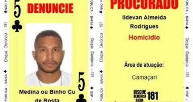 Imagem ilustrativa da imagem Líder de facção em Camaçari e ‘5 de Paus’ do Baralho do Crime é preso