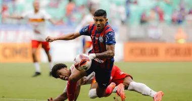 Imagem ilustrativa da imagem Mesmo eliminado da Libertadores, Erick Pulga elogia temporada do Bahia