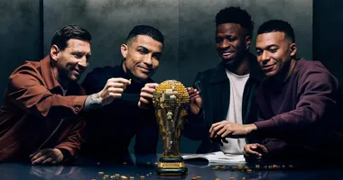 Imagem ilustrativa da imagem Messi, CR7, Mbappé e Vini Jr. viram Lego em campanha da Copa do Mundo