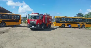 Imagem ilustrativa da imagem Transporte escolar de Lauro de Freitas não é prejudicado após incêndio