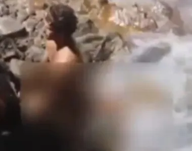 Homem e mulher foram flagrados na Barra