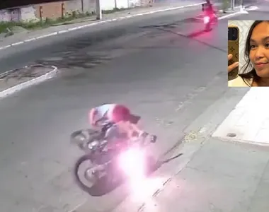 Gleice foi atropelada enquanto caminhava na via