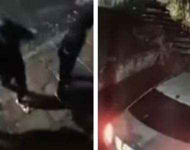 Adolescentes foram flagrados por câmeras de segurança