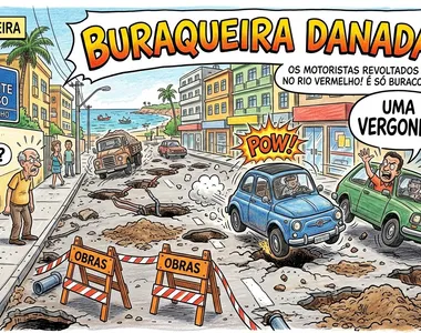 Buracos atrasam o lado dos motoristas