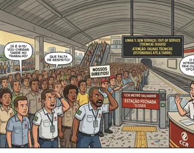 Galera sofre com o metrô