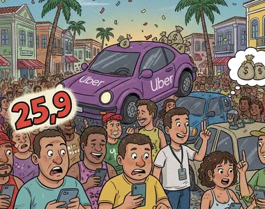 Uber jogou preço nas alturas