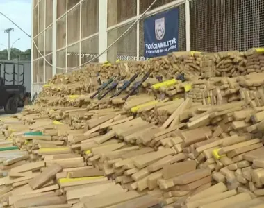 Toda maconha apreendida pelos policiais