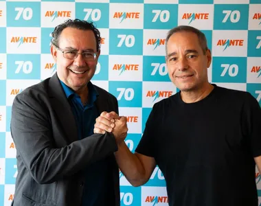 Augusto Cury ao lado de Luis Tibé