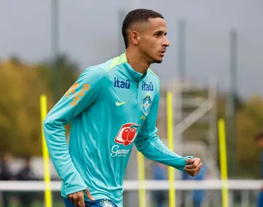 Luciano Juba em treinamento na Seleção Brasileira