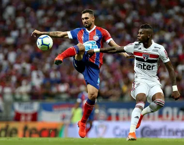 Arboleda durante partida contra o Bahia, em 2019