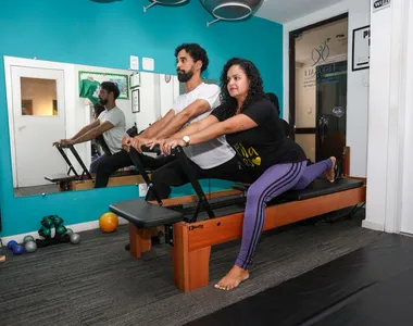 Kaliane Oliveira, professora de Pilates e proprietária da Fisiokali