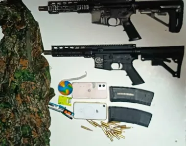 Material apreendido na ação