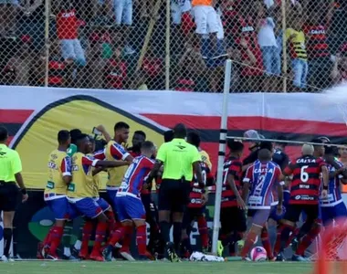 Briga tomou conta do Ba-Vi da Paz em 2017, no Barradão