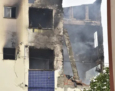 Prédio onde ocorreu a explosão