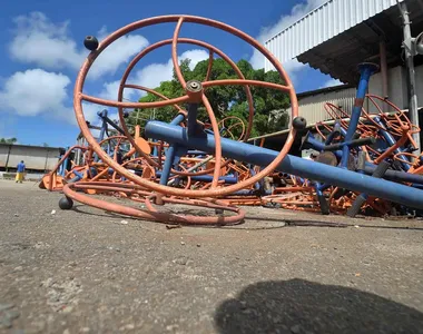 Equipamento destruído