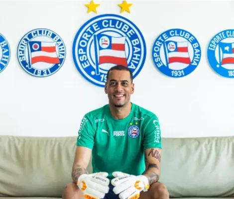 Imagem ilustrativa da imagem Bahia anuncia contratação do goleiro Léo Vieira