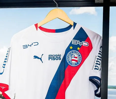 Imagem ilustrativa da imagem BYD é anunciada como nova patrocinadora do Bahia; veja fotos