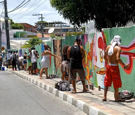 Imagem ilustrativa da imagem Festival de Grafitti gratuito é realizado no Subúrbio de Salvador