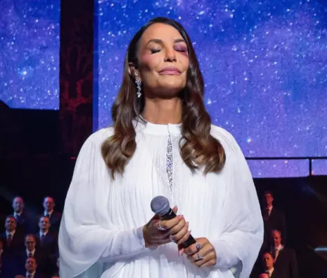 Imagem ilustrativa da imagem Gil do Vigor vai às lágrimas ao assistir show de Ivete Sangalo; veja