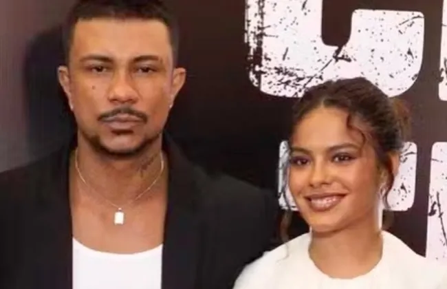 Imagem ilustrativa da imagem Bella Campos e Xamã são vistos em clima de romance