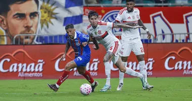 Imagem ilustrativa da imagem Bahia sofre goleada do Flamengo na Fonte Nova; veja os gols do jogo