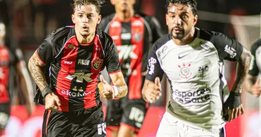 Imagem ilustrativa da imagem Vitória empata com Corinthians e segue sem vencer fora; veja gols